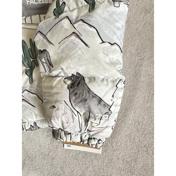 NWT North Face Nuptse 700 Down Series Puffer Jacket Toddler 2T Wolf Gray Winter - Picture 5 of 11